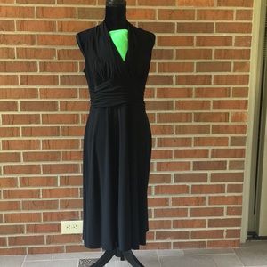 Petite little black dress with racer back halter